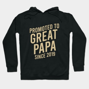 Prometed to great papa since 2019 Hoodie